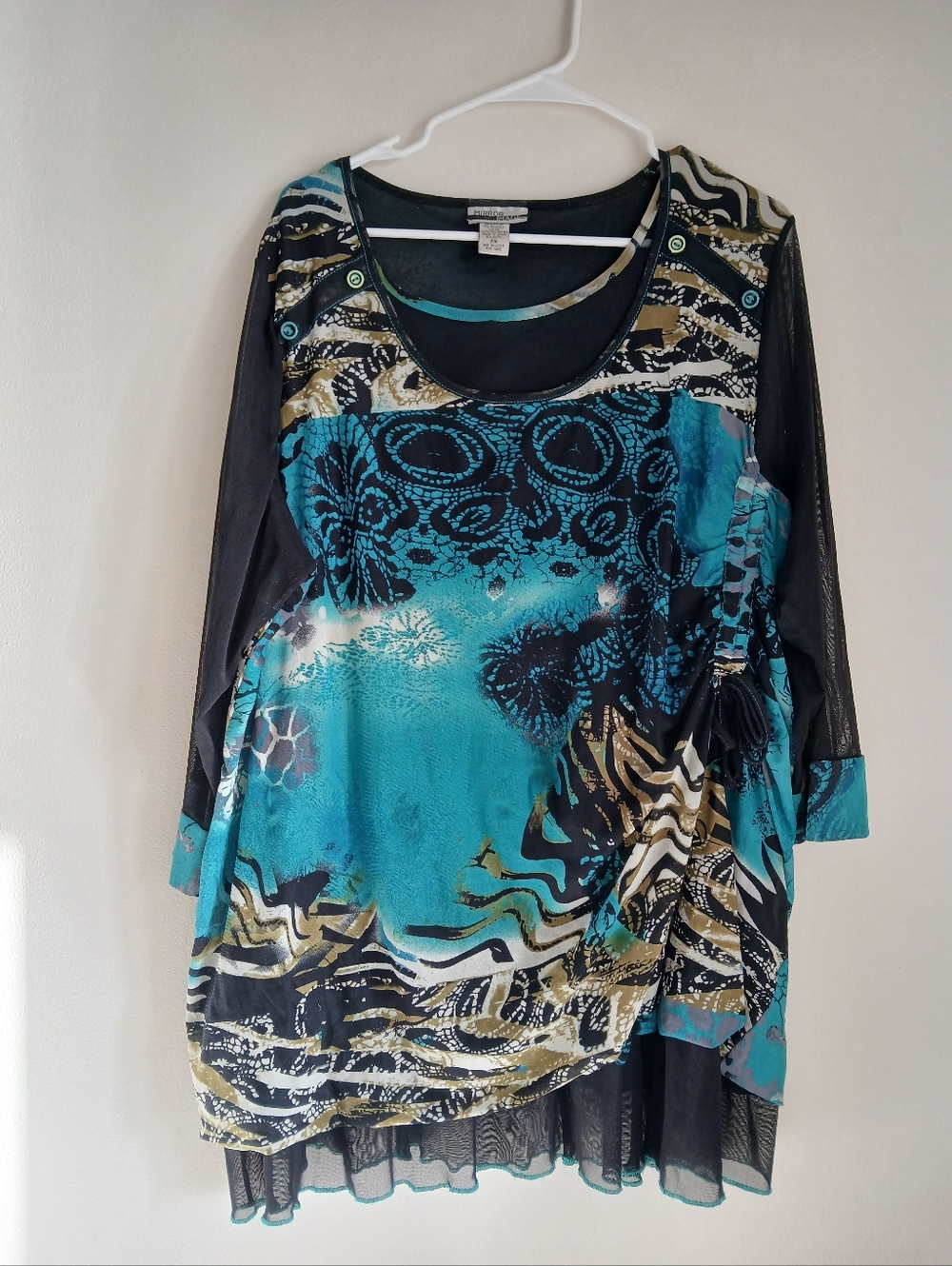 Mirror Image Tunic Dress Vintage